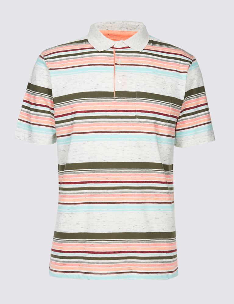 Slim Fit Striped Polo Shirt 2 of 4