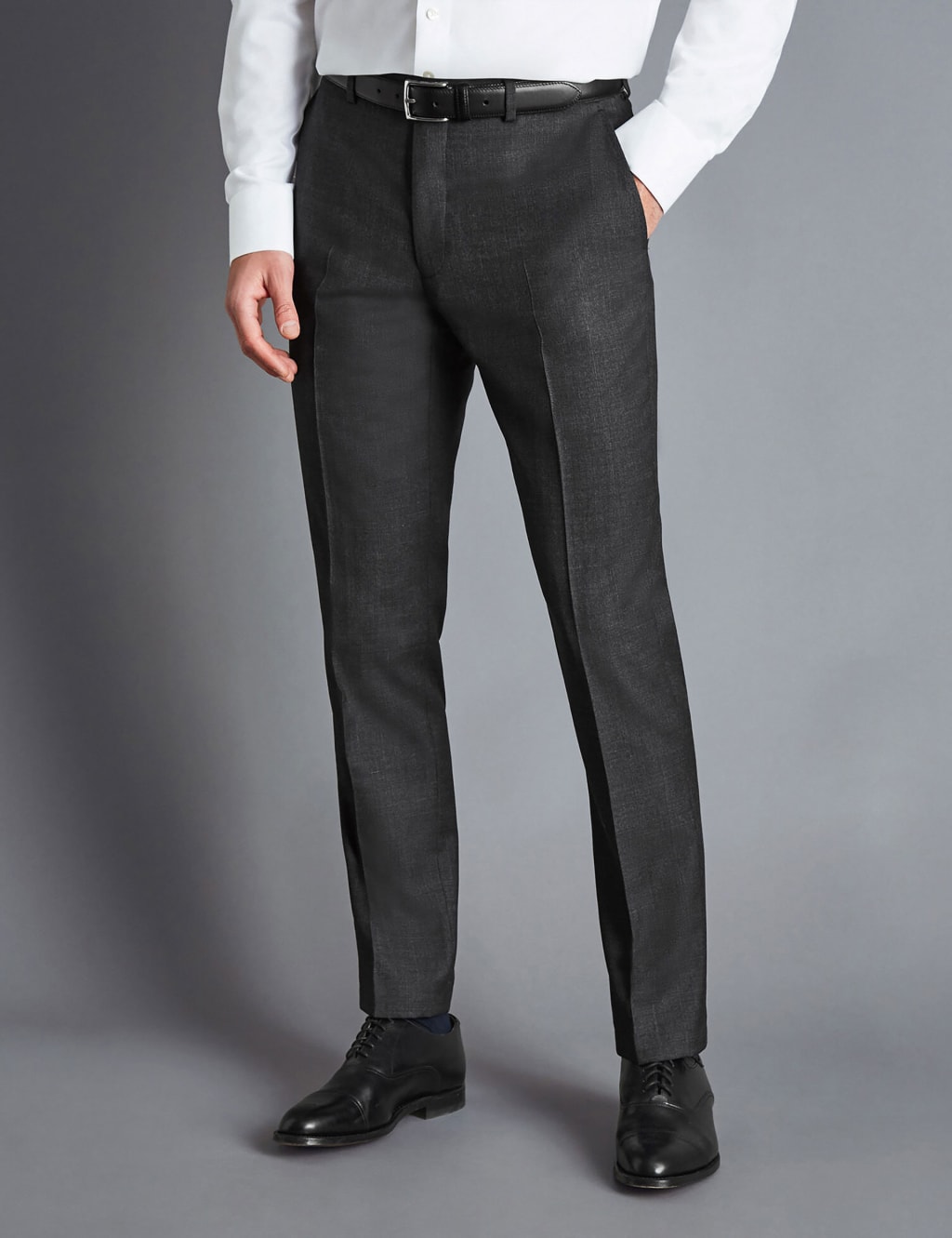 Slim Fit Super 120s Wool Suit Trousers 1 of 3