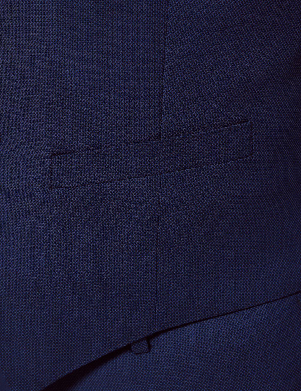 Slim Fit Super 120s Wool Textured Waistcoat 5 of 6