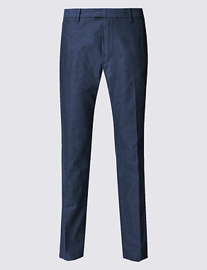 Slim Fit Textured Chinos Image 2 of 4