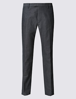 Slim Fit Textured Chinos Image 2 of 3
