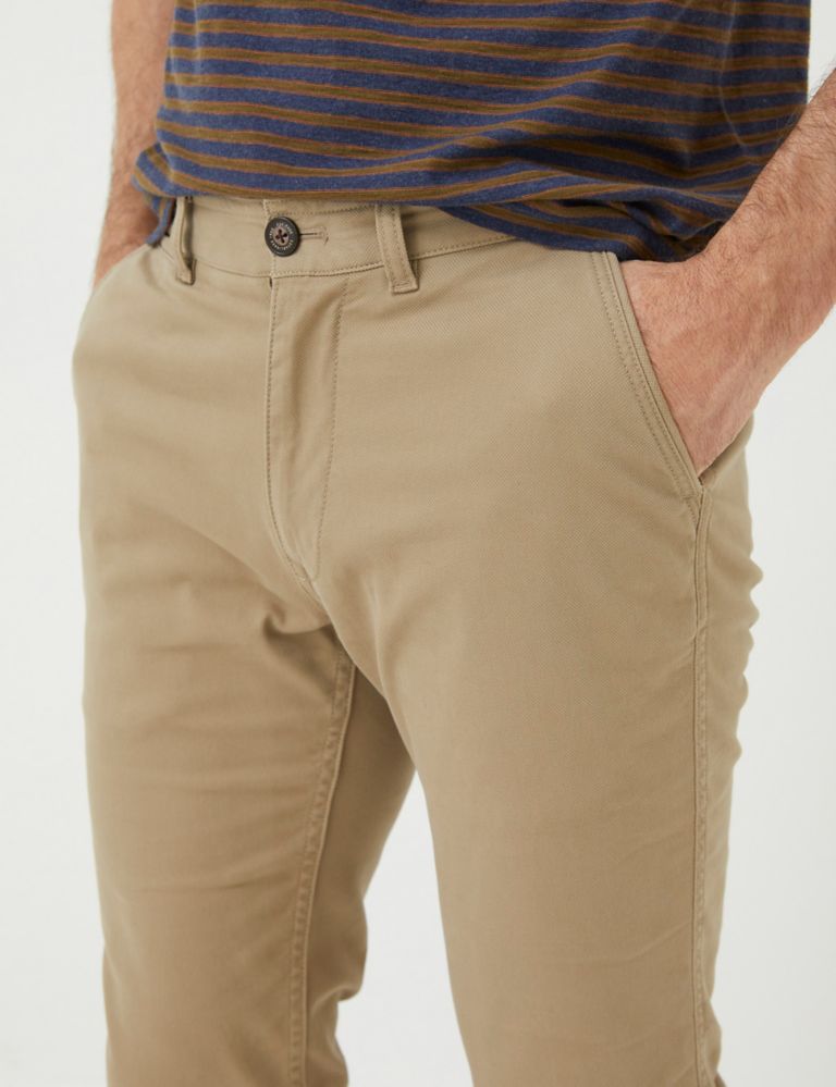 Buy Slim Fit Textured Chinos | FatFace | M&S