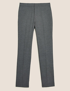 Slim Fit Textured Elasticated Trousers Image 2 of 6