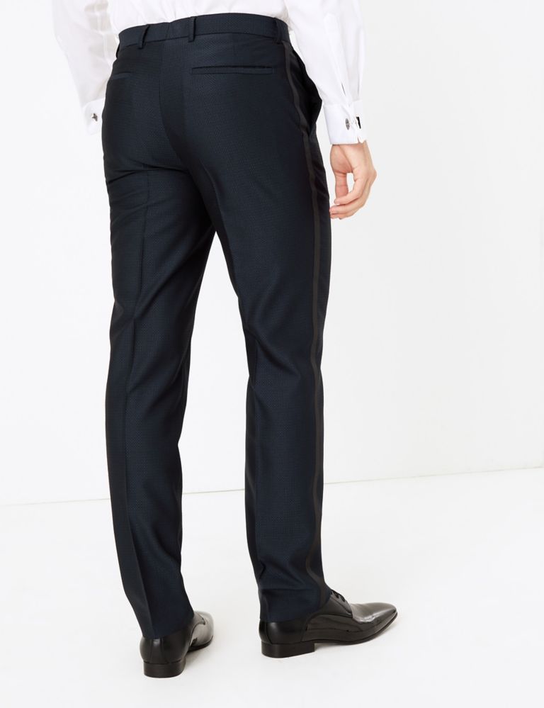 Slim Fit Textured Jacquard Trousers 4 of 4