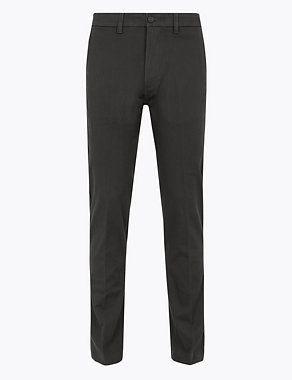 Slim Fit Textured Stretch Chinos Image 2 of 5