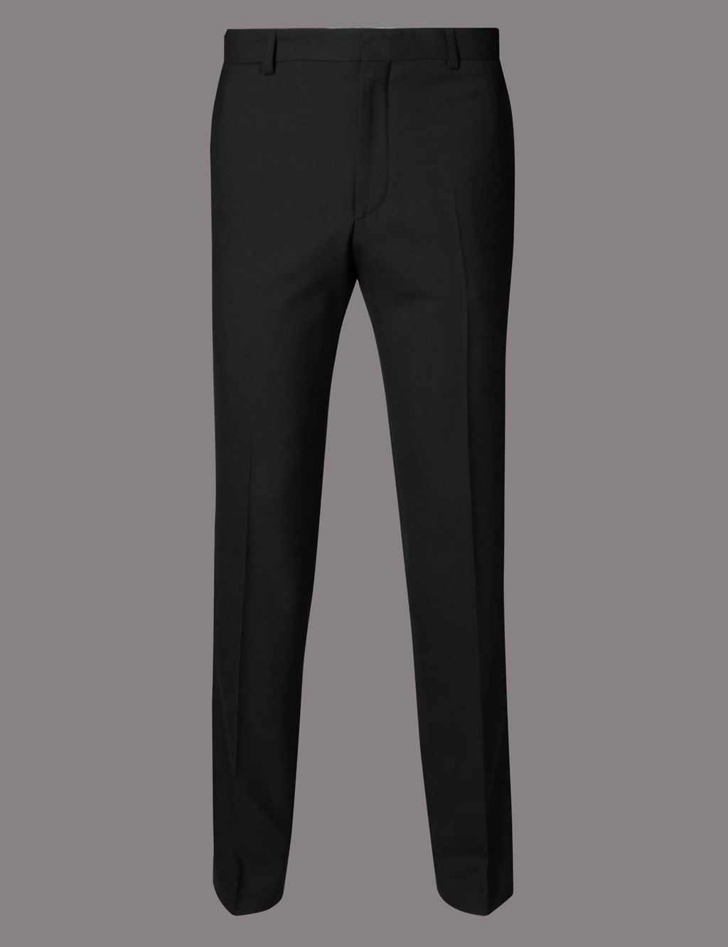 Slim Fit Twill Trousers with Wool 1 of 3