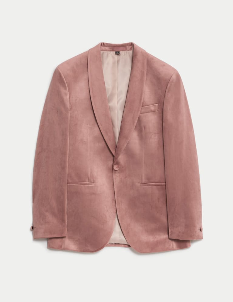 Slim Fit Velvet Jacket M S Collection M S