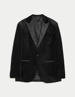 Slim Fit Velvet Tuxedo Jacket Image 2 of 6