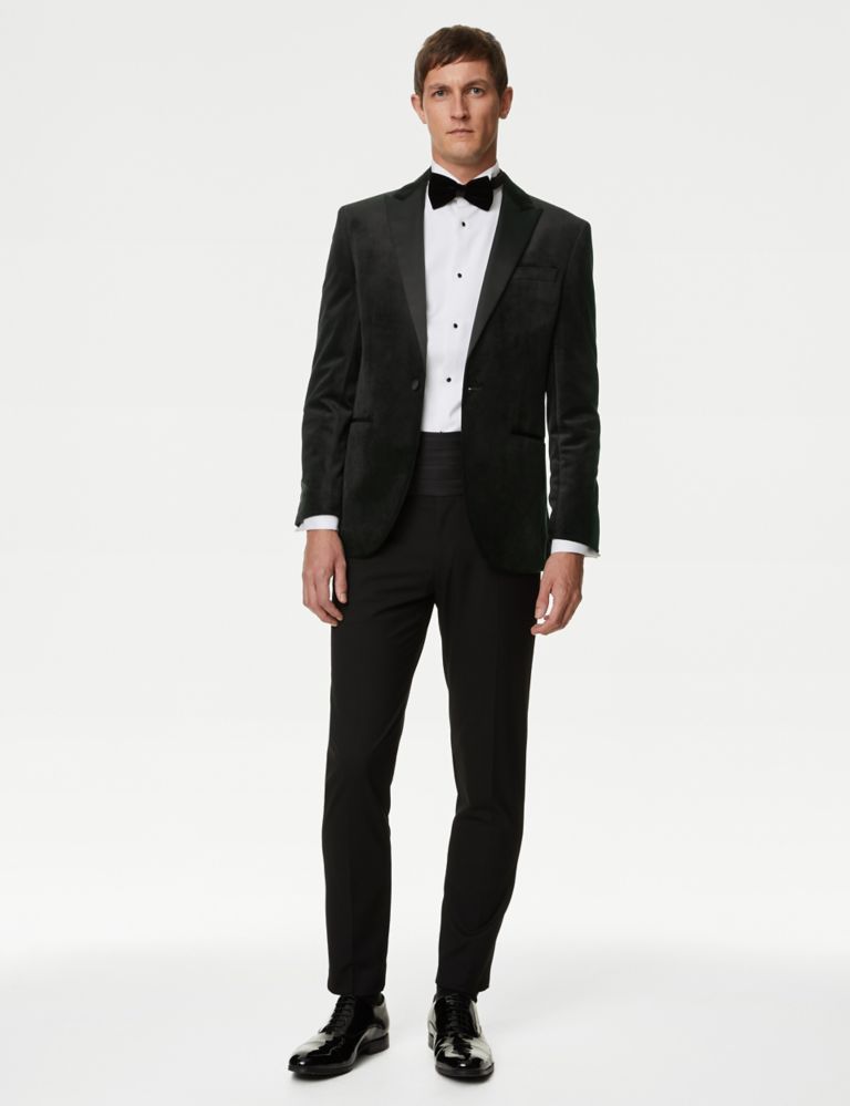 Slim Fit Velvet Tuxedo Jacket, M&S Collection