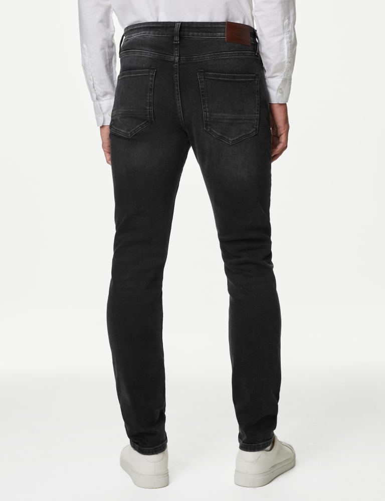 M&s mens black stretch sale jeans