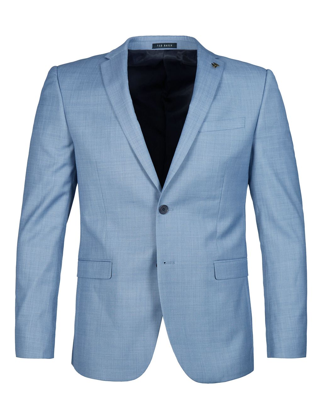 Slim Fit Wool Blend Sharkskin Suit Jacket 5 of 5