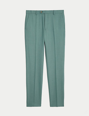 Slim Fit Wool Blend Suit Trousers Image 2 of 8