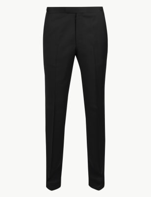 Slim Fit Wool Trousers M&S Collection M&S