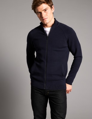 Marks and spencer outlet mens zip cardigans