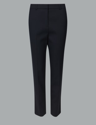 Slim Leg Ankle Grazer Trousers with Wool | Autograph | M&S