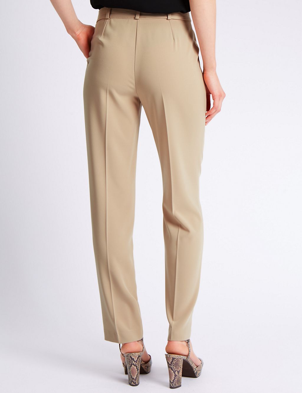 Slim Leg Belted Trousers 2 of 3