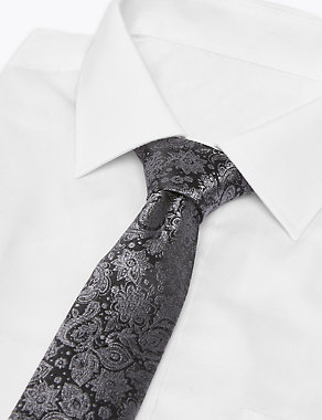 Slim Paisley Silk Tie Made with Swarovski® Elements Image 2 of 3