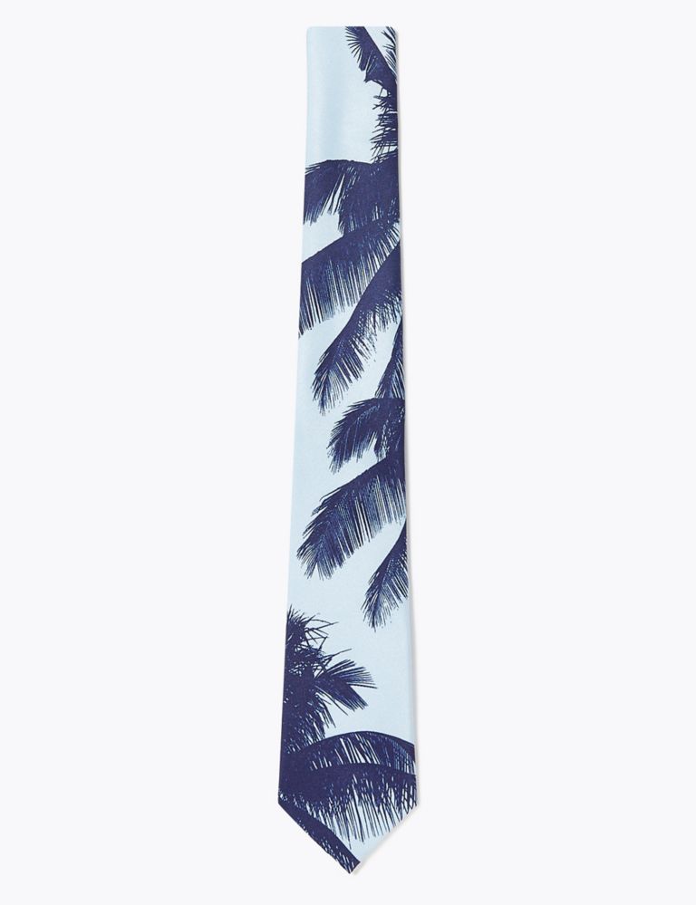 Slim Palm Print Tie 1 of 3