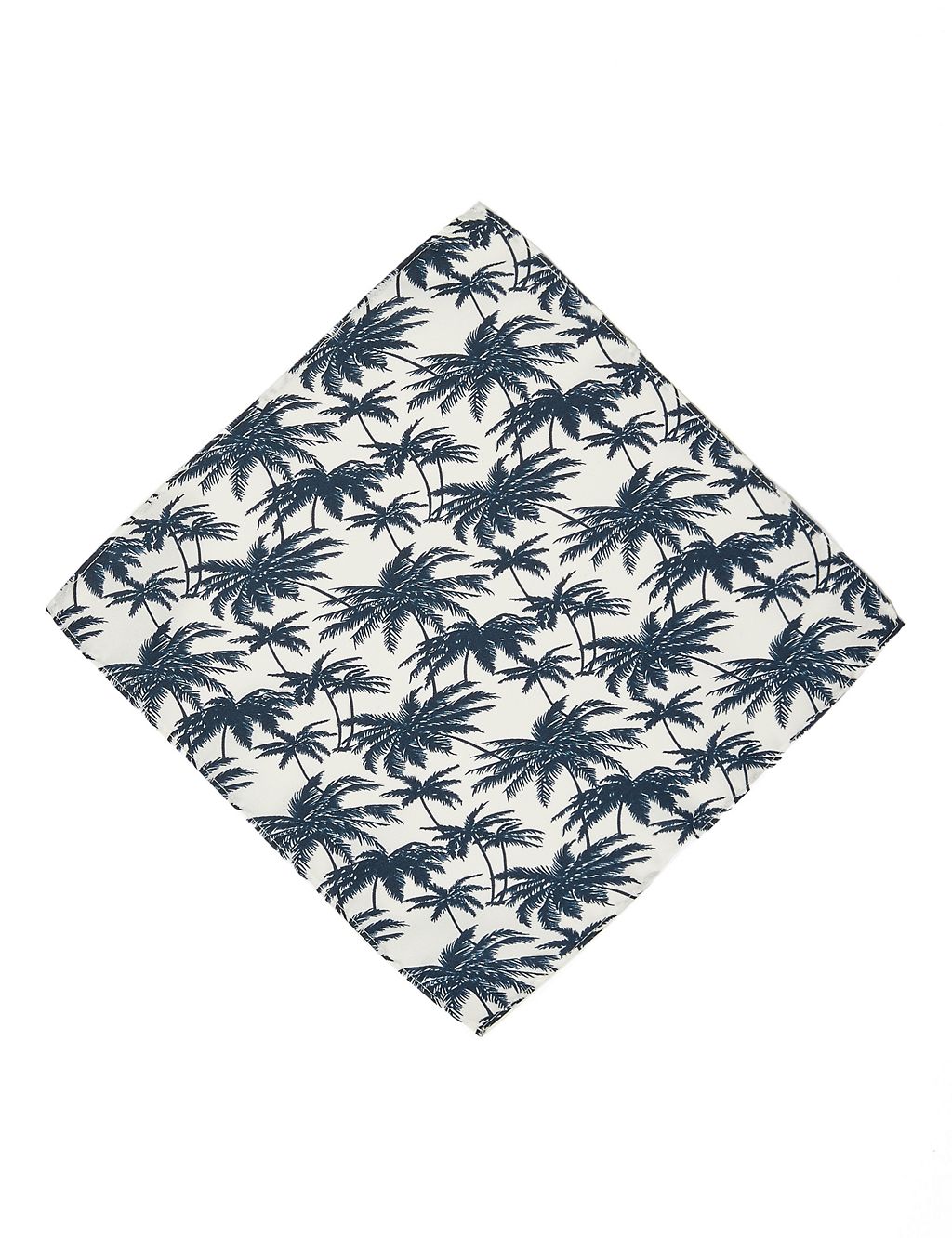 Slim Palm Tree Print Tie & Handkerchief Set 2 of 4