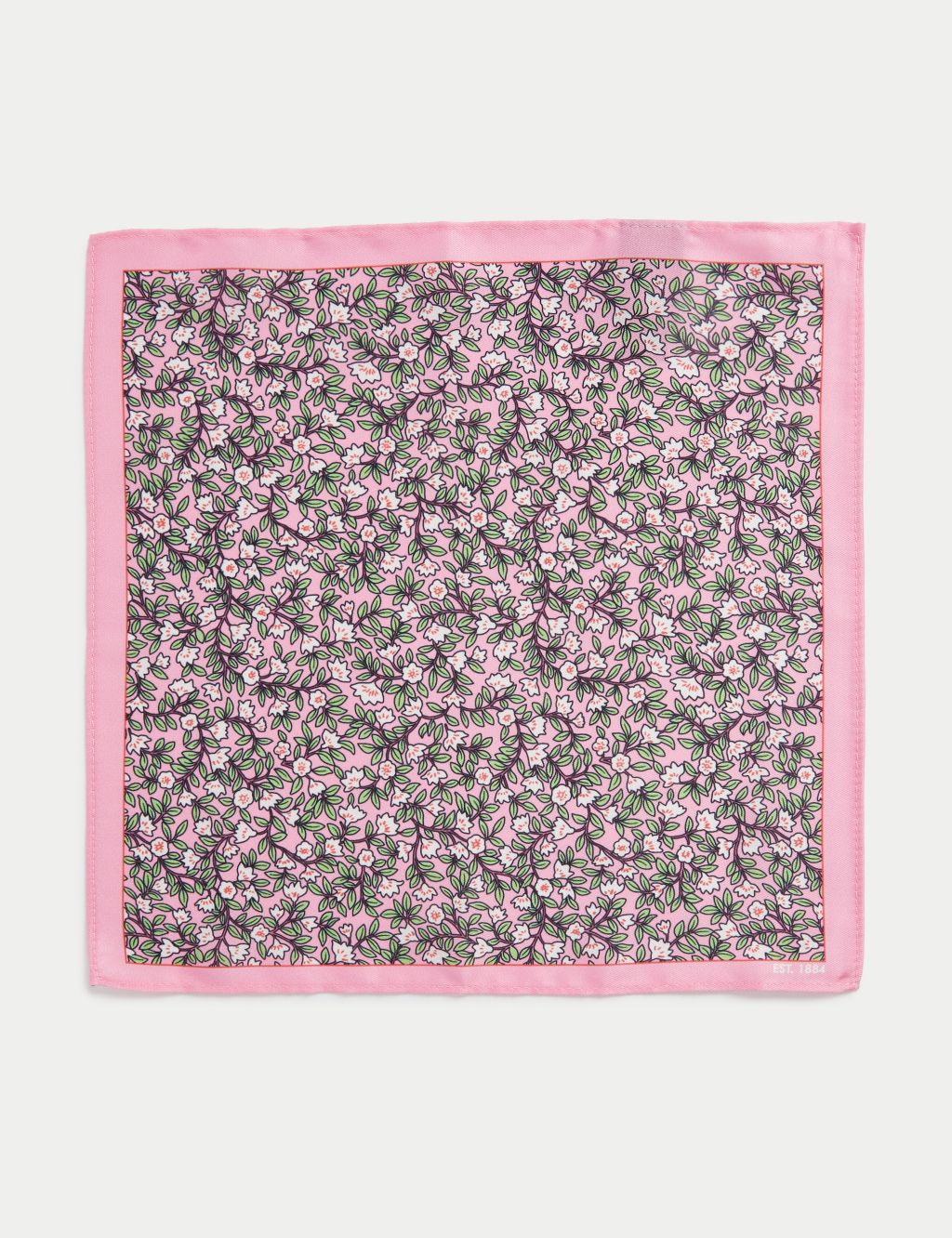 Slim Printed Floral Tie & Pocket Square Set 2 of 3