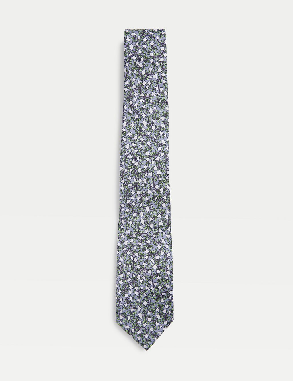 Slim Printed Floral Tie & Pocket Square Set 1 of 3