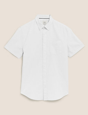Slim Pure Cotton Oxford Shirt Image 2 of 4