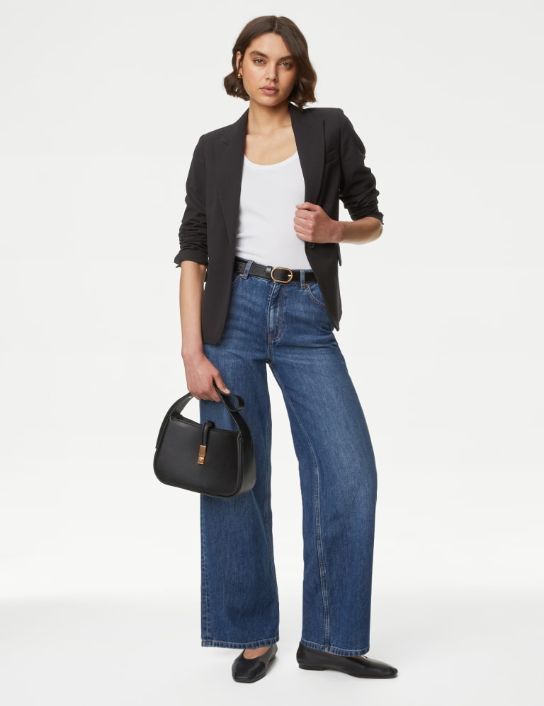 Slim black blazer sale