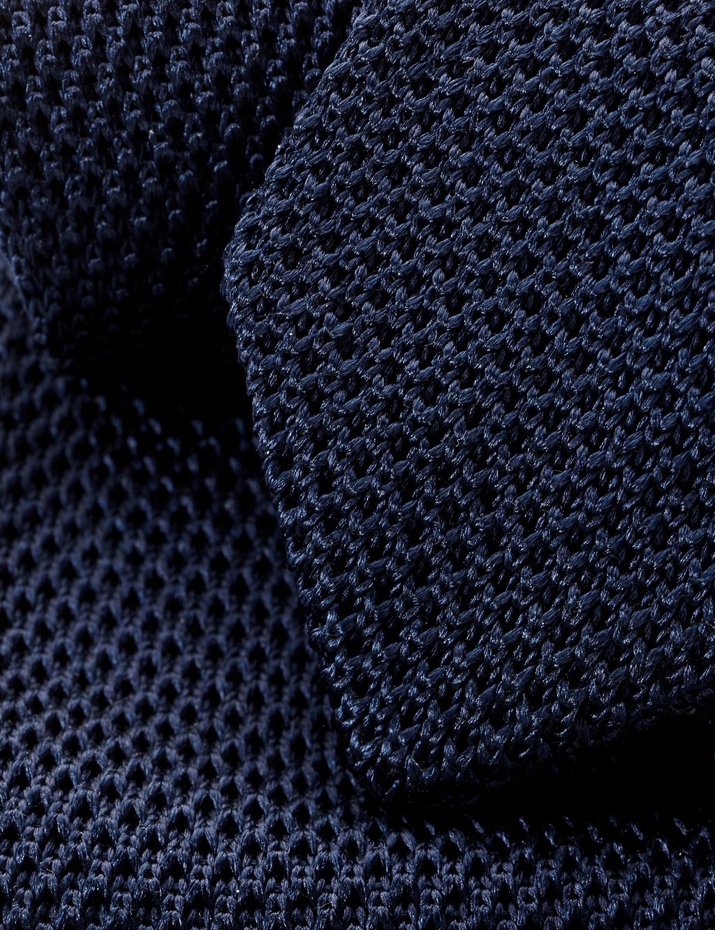 Slim Textured Pure Silk Knitted Tie 2 of 3