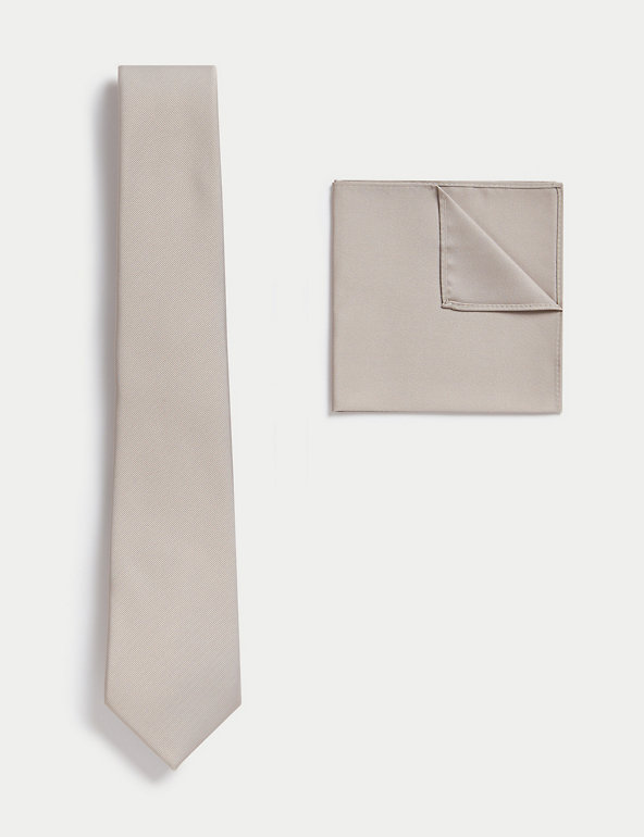 Slim Tie & Pocket Square Set Image 1 of 1