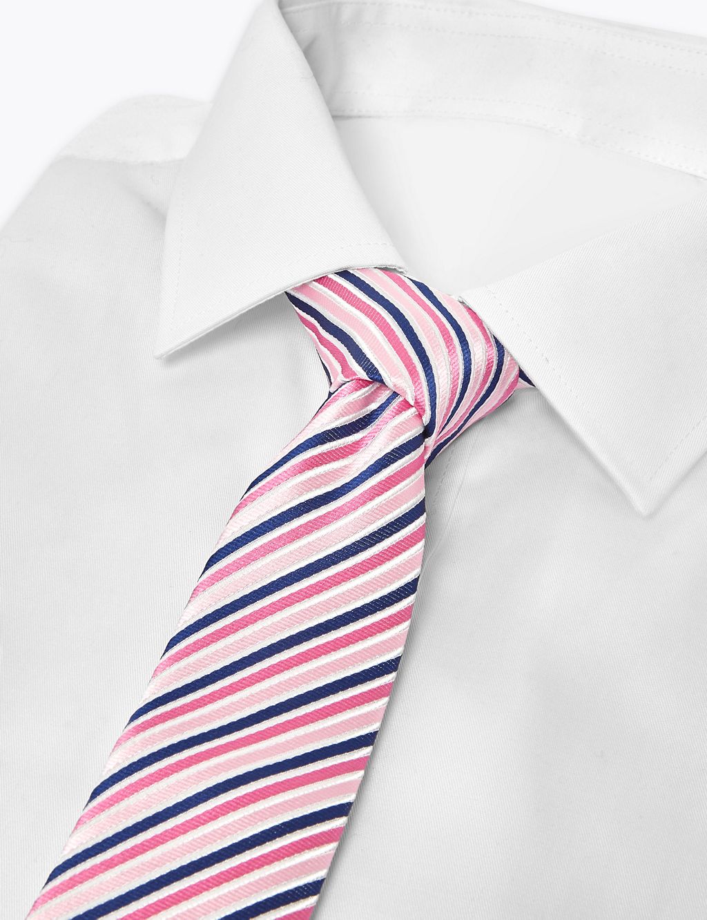 Slim Woven Striped Tie | M&S Collection | M&S