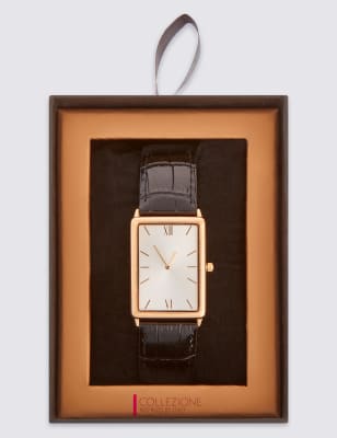 Slimline Rectangular Watch Collezione M S