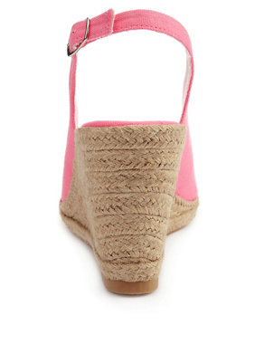 Slingback Wedge Espadrilles Court Shoes with Insolia® Image 2 of 3
