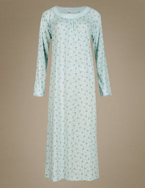 Slinky Ditsy Floral Nightdress Image 2 of 3