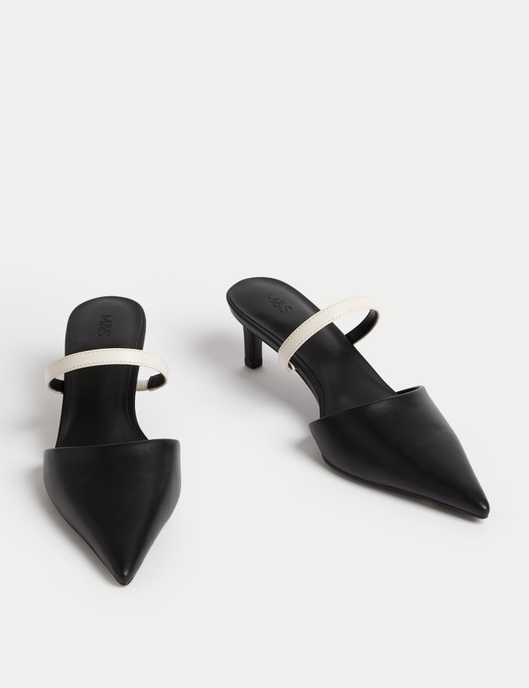 M&s black mules sale