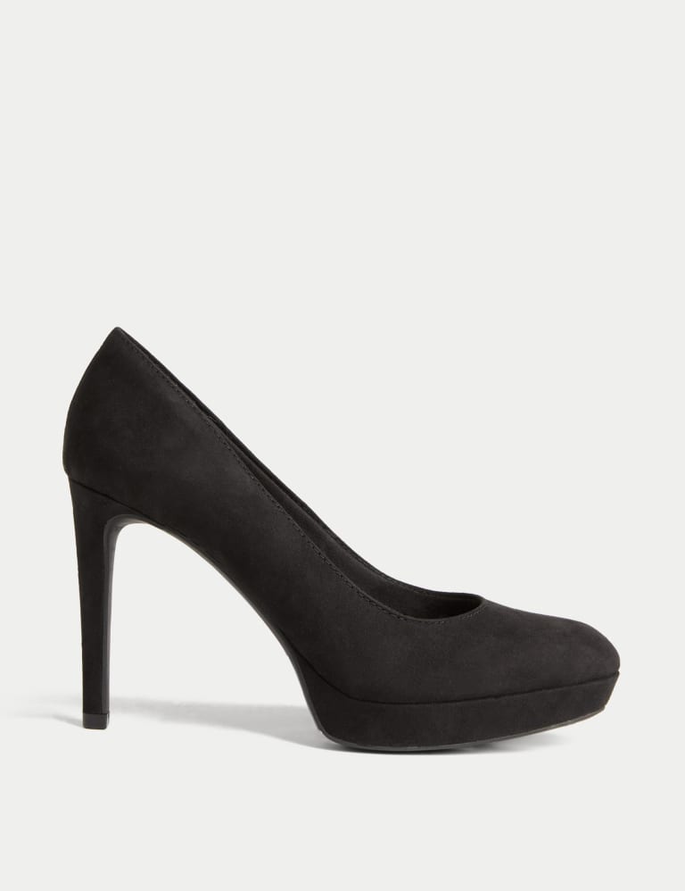 M&s black court shoes 2025