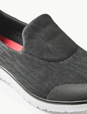 m&s slip on trainers