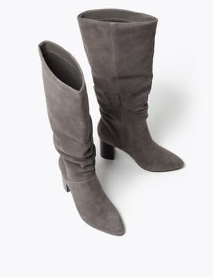 Gray deals slouchy boots