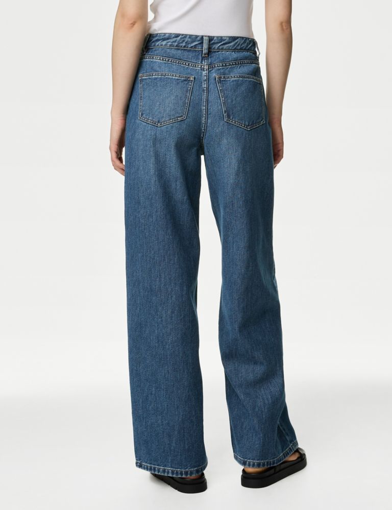 Slouchy Mid Rise Wide Leg Jeans 5 of 6