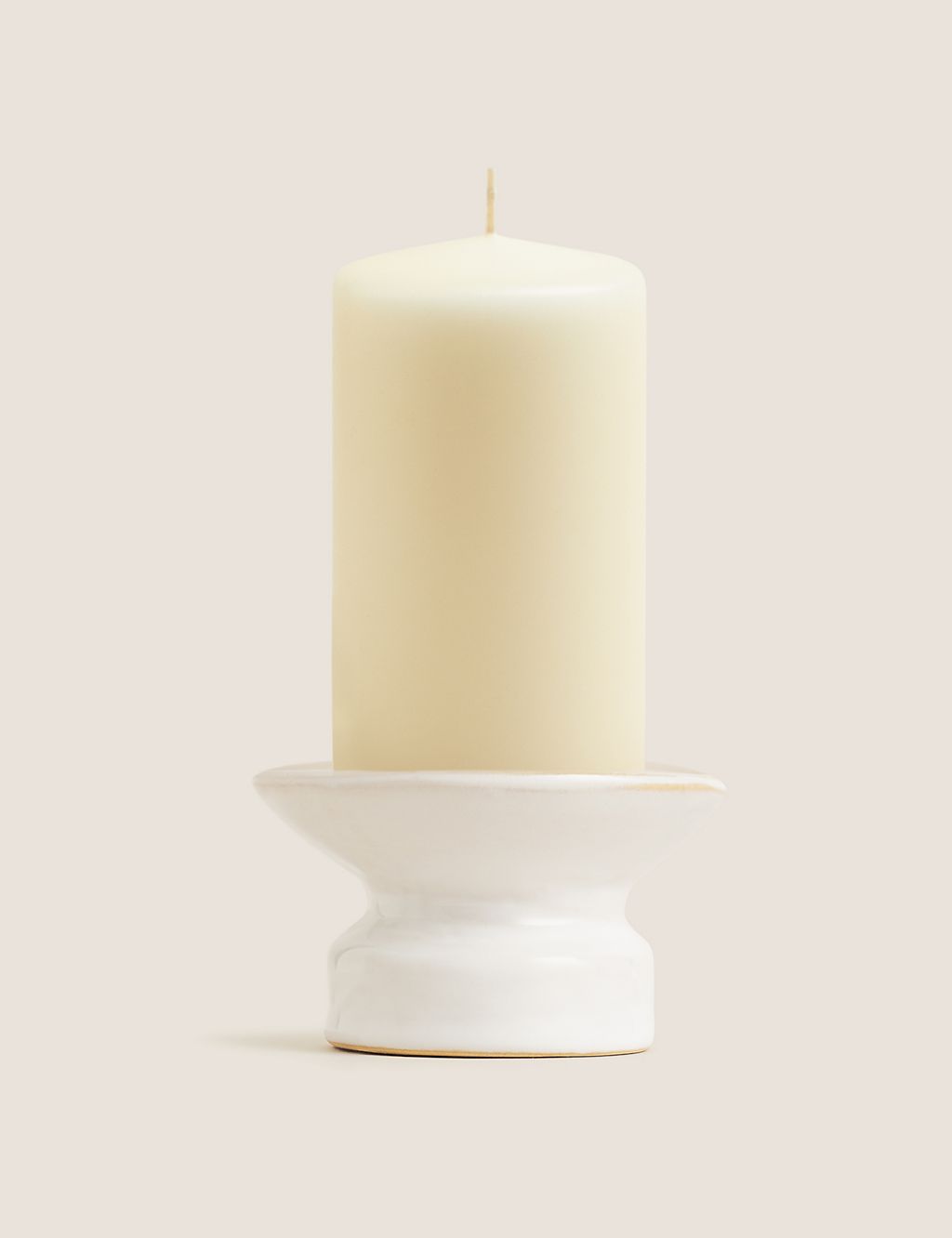 Small Ceramic Pillar Candle Holder 3 of 6