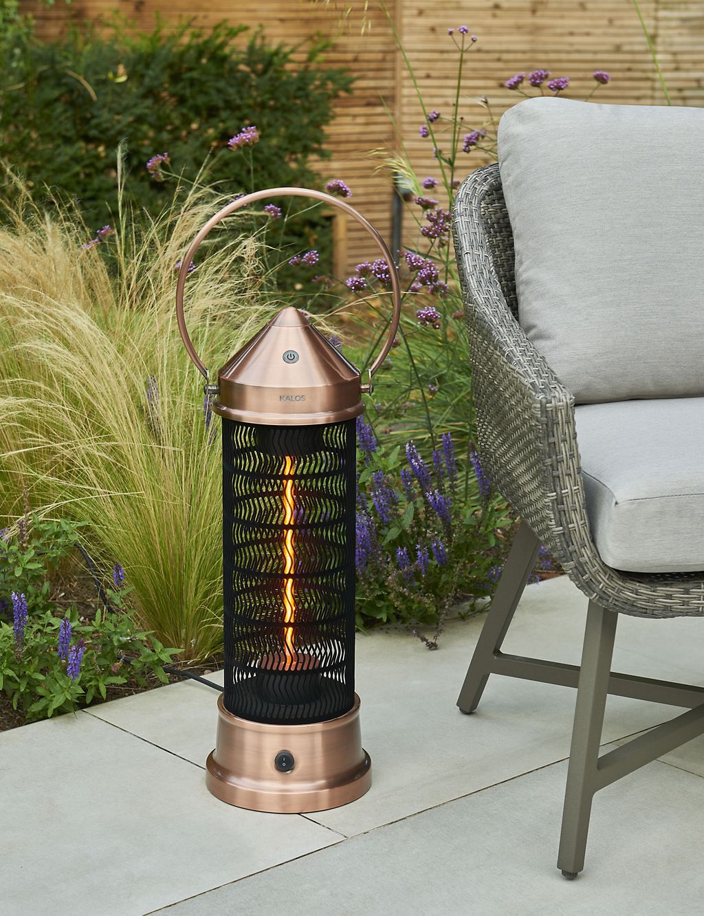 Small Electric Copper Heater Lantern 1 of 2