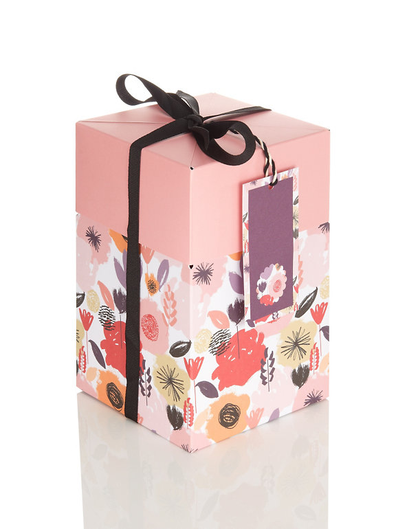Small Flat Pack Floral Gift Box Image 1 of 2