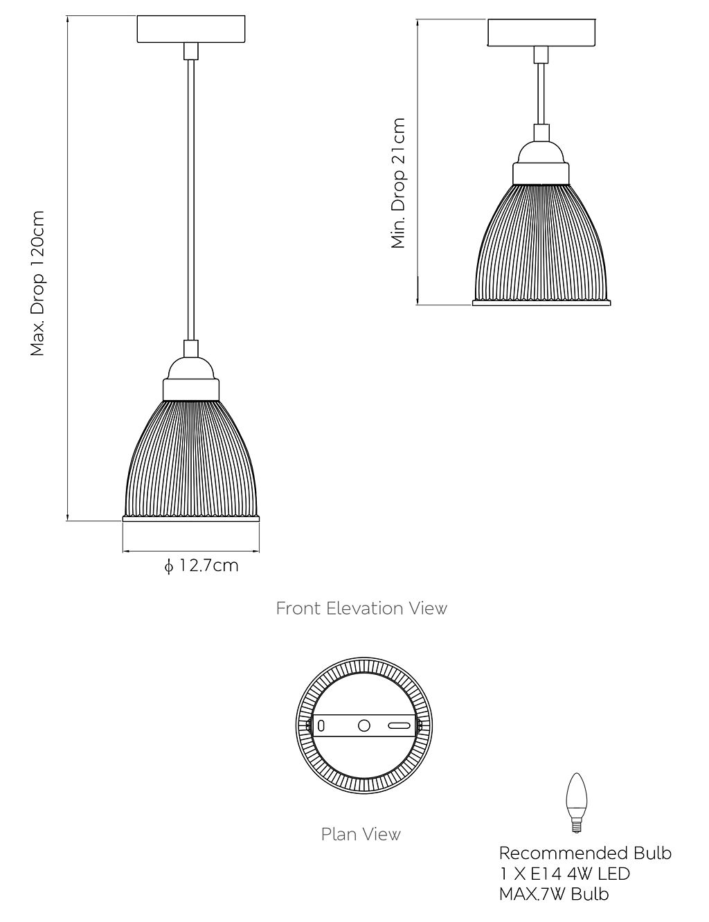 Small Florence Pendant Light 4 of 5