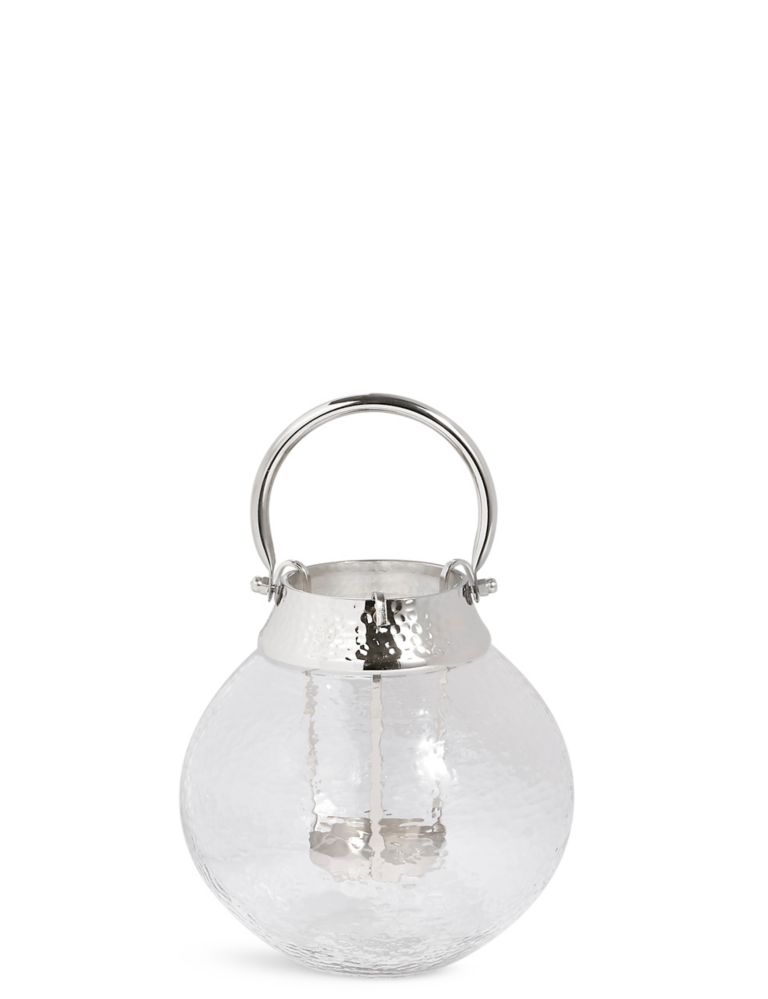 Small Mottled Glass Lantern 1 of 3