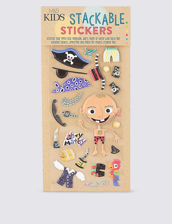 Small Pirate Stacker Stickers Image 1 of 2