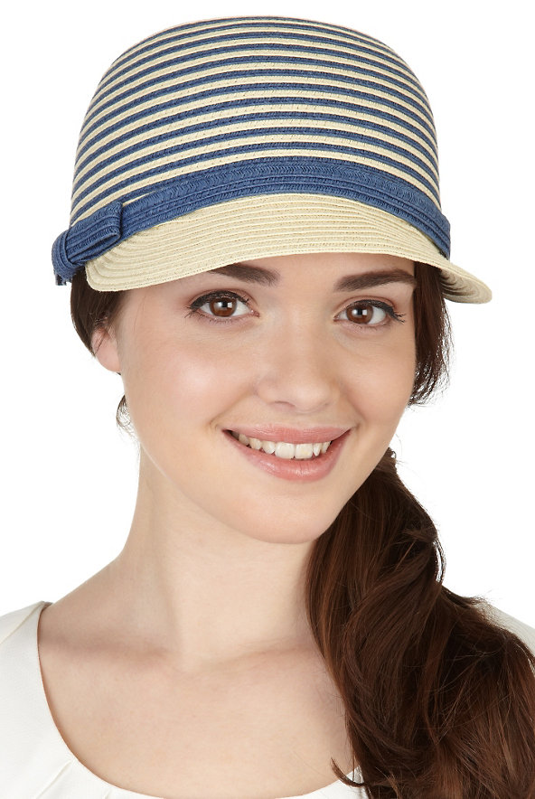 Small Plaited Striped Cap Image 1 of 1