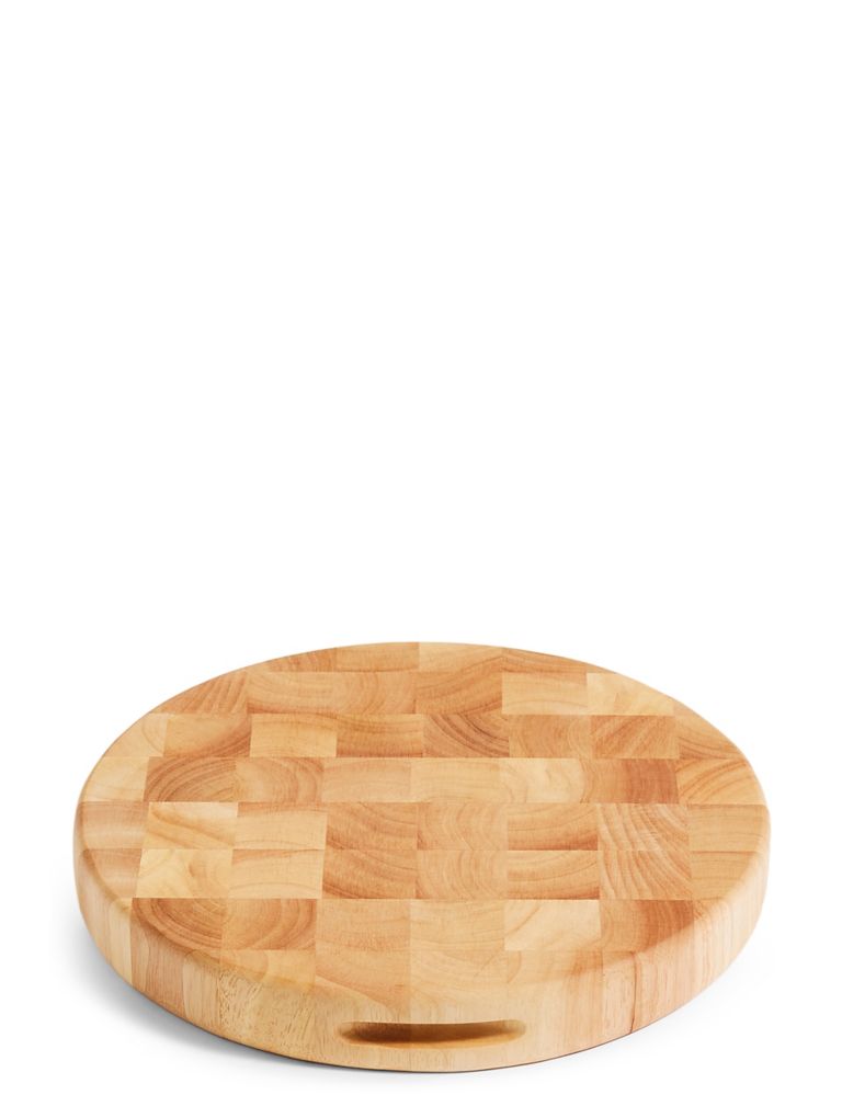Small Round End Grain Chopping Board 1 of 3