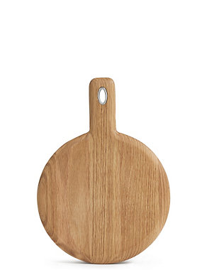 Small Round Oak Chopping Board Image 2 of 4