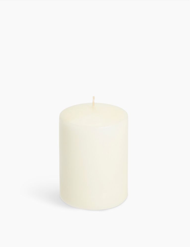 Small Wide Pillar Candle 1 of 2