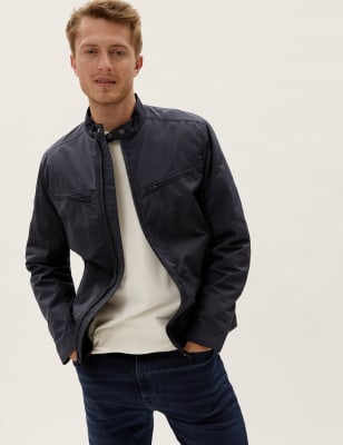 Marks and spencer outlet curve leather jacket