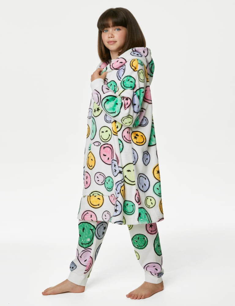 SmileyWorld™ Oversized Fleece Hoodie (7-16 Yrs) | Mu0026S Collection | Mu0026S